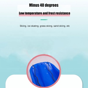 Traîneau à neige en plastique haute densité 1-<span class=keywords><strong>2</strong></span> Rider <span class=keywords><strong>Luge</strong></span> à neige résistant au froid avec corde de traction pour enfants et <span class=keywords><strong>adultes</strong></span> - Product Image 5