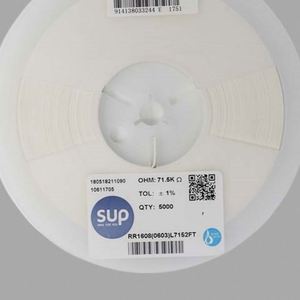 Factory Direct RR1608 0603L7152FT 0603 1608 Resistors Chip Resistors SMD Resistors 71.5Kohm 1% 1/10W Thick Film Resistor - Product Image 1