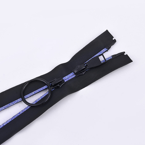 Chất lượng cao <span class=keywords><strong>5</strong></span> # rượu vang đỏ Nhựa công nghiệp kim loại đôi thanh trượt mở kết thúc dây kéo cho quần - Product Image 3