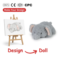Jouets en peluche personnalisés, poupée en peluche rembourrée de coton doux, broderie personnalisée, cadeau d'anniversaire, doublure en maille personnalisée, sac bonhomme de neige