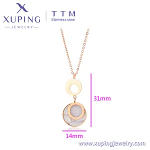 TTM-N167 Xuping เครื่องประดับแฟชั่นสำหรับผู้หญิงสร้อยคอสแตนเลสสตีลดีไซน์ไม่ซ้ำใครสำหรับเครื่องประดับผู้หญิง