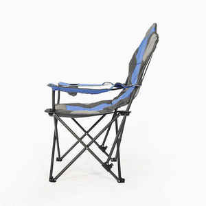 Ergonomic <b>High</b> <b>Back</b> Metal Outdoor Folding Camping <b>Chair</b> with Carry Bag Easy to Carry for Promotional Activities & Park Use - Product Image 4