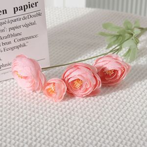 Arreglo de Flores Artificiales de Peonía Impresas y Perfumadas, Estilo Ins, Diseño de Lujo Ligero, Decoración para el Hogar, Plantas Artificiales para Mesa de Comedor - Product Image 2