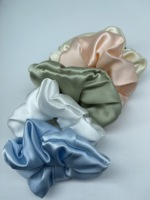 Accessoires de cheveux de luxe multicolores 100% pure soie, bandeau élastique en soie, chouchou en soie
