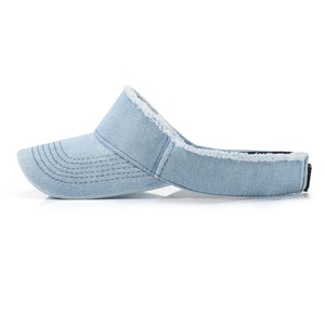 Denim Phong Cách Phổ Biến Thể Thao Thoáng Khí Lưới Tùy Chỉnh Phản Quang In Ấn Sun Visor Cap Hat Cho Golf Chạy Hoạt Động Ngoài Trời - Product Image 5