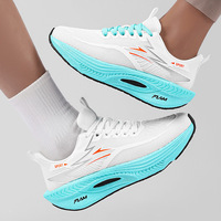 Zapatillas de Running Unisex de Tallas Grandes con Placa de Carbono, Entresuela de EVA, Parte Superior de Malla, Ultraligeras, Amortiguadoras y con Rebote (Tallas 40-45) Para Parejas