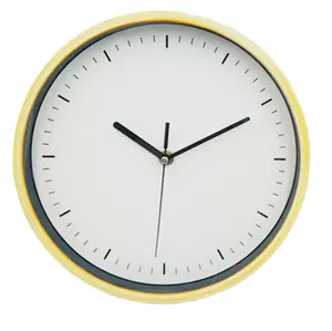 10 inch wood grain paper dial operated quartz movement wall clock