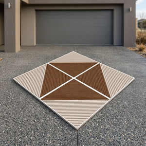 Carreaux de sol en porcelaine Vistaar White Design 400x400mm, résistants, antidérapants, résistants aux acides, pour extérieur - Product Image 2
