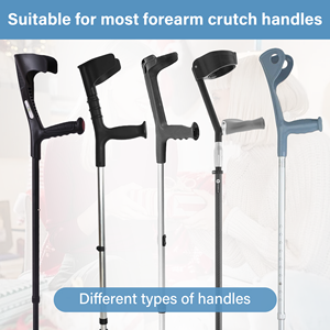 Fundas de felpa para muletas, cojines suaves para el agarre de las manos, para soporte al caminar - Product Image 2