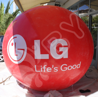 Globos Publicitarios de PVC con Logotipo Personalizado de 1m 2m 3m 4m, Globo LED RGB con Control Remoto, Globos Inflables Grandes de Helio para Eventos