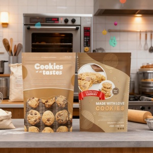 Factory Custom Printed Food Grade Sugar <b>Zip</b> Lock Cookie Nut Snack Cake 3.5g Mylar <b>Bags</b> Stand up Pouch with Clear Zipper & Window - Product Image 3