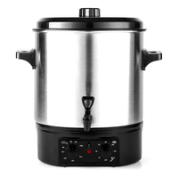 Autocuiseur Électrique 27L en Acier Inoxydable pour la Conservation des Fruits, Pot de Mise en Conserve à Commande Mécanique, Réchauffe-Boissons pour la Restauration à Domicile