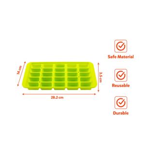 แม่พิมพ์ทำน้ำแข็ง 28.2x14x3.5 ซม. หลายสี วัสดุพลาสติก PP เกรดอาหาร ปลอดสาร BPA ทนทาน ถอดออกง่าย ใช้กับช่องแช่แข็งได้ เหมาะสำหรับใช้ในบ้าน ห้องครัว บาร์ - Product Image 2