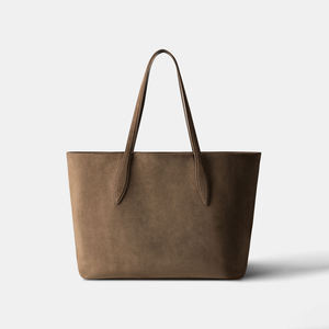Bolso de Mano Extra Grande de Gamuza para Mujer, Venta al por Mayor de Fábrica, Bolso de Hombro Clásico Retro Marrón - Product Image 5
