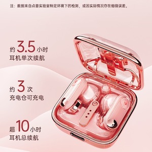 Wireless Mini Bluetooth Earphones Pink Type-C Charging Noise Canceling Call Music Support Reverse Charging 5.3 Bluetooth - Product Image 3