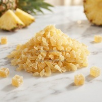 Pasokan pabrik bahan baku kue teh buah dan bunga, potongan nanas 8-10MM, kubus nanas