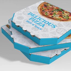Boîte à pizza personnalisable, emballage biodégradable, impression offset quadricolore, doublure en kraft, carton de stockage alimentaire - Product Image 6