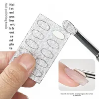 Outil de manucure en acier inoxydable pour enlever les peaux mortes avec des tampons de ponçage