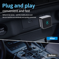 Adaptador Inalámbrico CarPlay 2 en 1 Portátil Kowankit K6 MINI Compatible con Android/iPhone, Dongle USB Universal
