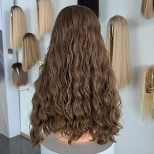 YuanZhen al por mayor: Productos de cabello humano de alta calidad con cutícula alineada, peluca judía Kosher de cabello humano con banda, peluca Kosher. - Product Image 6