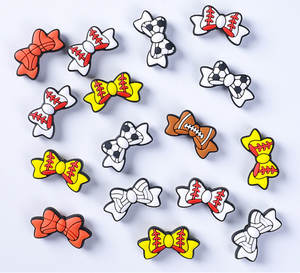 NOUVEAU Offre Spéciale en forme d'arc Baseball Silicone Focal Beads DIY Baby Pacifier Clip Accessories Jewelry Silicone Teething Beads - Product Image 5