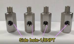 Нержавеющая сталь, понижающий 1/8 '', адаптер для датчика давления топлива NPT, манометр линии подачи T порт, 1/8NPT, M10 * 1,5, M12 * 1,5 - Product Image 6