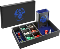 Boîte de rangement portable en cuir PU MIO DND pour dés, tour à dés, étui pour dés D&D, accessoires de jeu de rôle, cadeaux pour DM, personnalisable