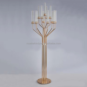 <span class=keywords><strong>Oro</strong></span> argento elegante acrilico candelabro <span class=keywords><strong>portacandele</strong></span> pilastro decorazione matrimonio tavolo centrotavola portatile chiaro <span class=keywords><strong>portacandele</strong></span> - Product Image 4