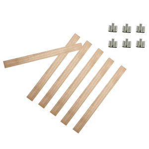 Mini mèche en bois teint noir pour la fabrication de fil de bougie 0.5x13x130mm puce teintée - Product Image 6