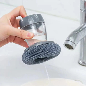 Kit de brosse de nettoyage en fil d'acier pour casseroles et poêles antirouille grattoir de nettoyage ustensile de gommage au savon en métal - Product Image 4