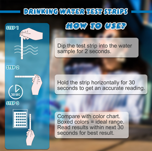 ชุดทดสอบน้ำดื่มแบบปรับแต่งได้ 20 พารามิเตอร์ สำหรับบ่อน้ำ สระว่ายน้ำ สปา พร้อมชุดทดสอบแบคทีเรียอีโคไล รุ่น W-20 - Product Image 3