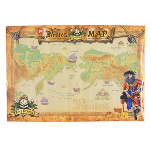 子供のためのおもちゃハロウィーンパーティープロップビンテージトレジャーマップ子供海賊宝探し - Product Image 5