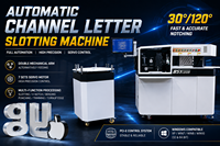 Machine de fabrication de panneaux de pliage de lettres en aluminium 3D avec bride à encoche en V avec perforateur automatique