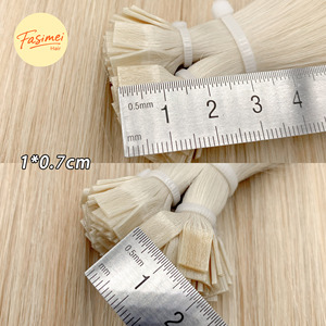 Estensioni <span class=keywords><strong>per</strong></span> capelli Fasimei europee Remy a doppia trama con cheratina a punta piatta (K Tip) - Product Image 1