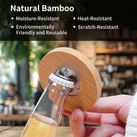 Décapsuleurs et sous-verres en bambou et acier inoxydable pour impression par sublimation