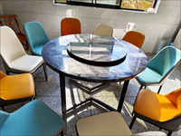 Chaises de Salle à Manger Design Minimaliste Prix Usine, Meubles de Luxe Modernes pour Hôtel et Restaurant, Chaises Nordiques en Métal et Cuir