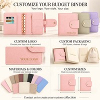 Portefeuille à anneaux A6 en cuir souple multicolores Hongbo personnalisé, couleur or rose, pour l'organisation