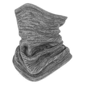 Unisex <b>Neck</b> Warmer <b>Light</b> Gray Stripe Breathable Fleece Windproof Outdoor Cycling Skiing Running Face Mask - Product Image 1