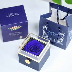 Regalo personalizado para el Día <span class=keywords><strong>de</strong></span> la madre, joyería <span class=keywords><strong>de</strong></span> rosas preservadas, flores preservadas con caja <span class=keywords><strong>de</strong></span> joyería, contenedor <span class=keywords><strong>de</strong></span> rosas preservadas - Product Image 5