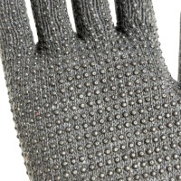 Guantes de Trabajo de Algodón Económicos con Recubrimiento Antideslizante de Puntos Negros en la Palma para Automoción
