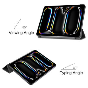 Funda de Cuero con Soporte Inteligente OMEVE para <span class=keywords><strong>iPad</strong></span> <span class=keywords><strong>Pro</strong></span> 13 2024 13'' A2925/A2926, Protección Total, Carcasa Rígida, Plegable en Tres Partes - Product Image 3