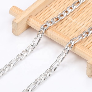 سلسلة كوبية من التيتانيوم والفولاذ Nk قلادة هيب هوب للرجال قلادة من المعدن سلسلة Nk مسطحة - Product Image 1