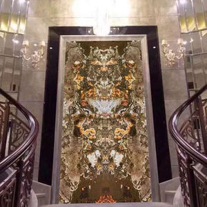 แผ่นหินอ่อนบางจากโรงงานโดยตรง แผ่นหินอ่อนออนิกซ์เรืองแสงจากจีน แผ่นหินอ่อนลายเสือ แผ่นผนังหินอ่อนอะลูมิเนียมรังผึ้ง - Product Image 2