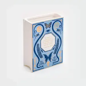 Керамическая книжная ваза для цветов в скандинавском стиле, домашний декор, оптовая продажа, с логотипом на заказ, цветочные книжные вазы