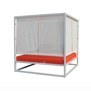 <span class=keywords><strong>Lit</strong></span> de jour en rotin avec canopée, <span class=keywords><strong>lit</strong></span> d'extérieur avec auvent, en aluminium, <span class=keywords><strong>lit</strong></span> de jour, meuble d'extérieur, gazébo - Product Image 2