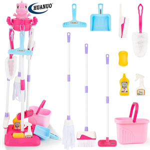 Juego de limpieza para niños, 12 Uds., juego de limpieza, juego de limpieza para niños, juego de <span class=keywords><strong>escoba</strong></span> y fregona, juguetes de limpieza - Product Image 1
