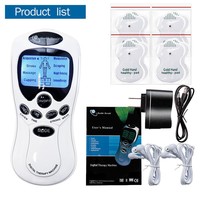 Appareil de massage électrique intelligent à impulsions et à ventouses, commande filaire manuelle, 8 modes, batterie intégrée, certifié CE, pour le cou, bleu