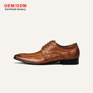 Chaussures habillées brogues sur mesure OEM pour hommes, style britannique, <span class=keywords><strong>en</strong></span> <span class=keywords><strong>cuir</strong></span> de vachette, grande taille, confortables, à lacets, pour mariage - Product Image 1