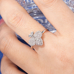 Superbe Bague Abeille Scintillante et Tendance avec Pierres de 1,75 mm et 1 mm pour Fêtes et Cadeaux - Product Image 4