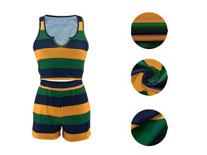 Shorts attillati a righe stile caldo estivi da <span class=keywords><strong>donna</strong></span> con stampa Casual Costume di carnevale - Product Image 3